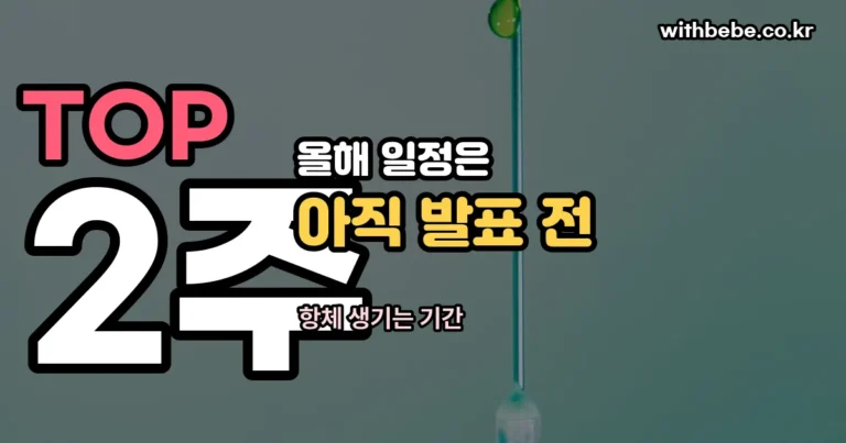 독감 예방접종 — 2026-27절기 일정은 아직 발표 전입니다