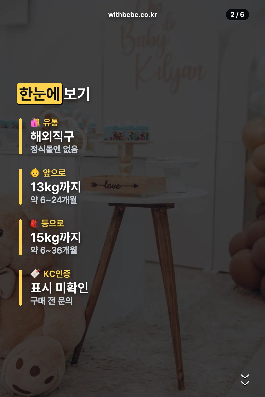 유통·사양 요약