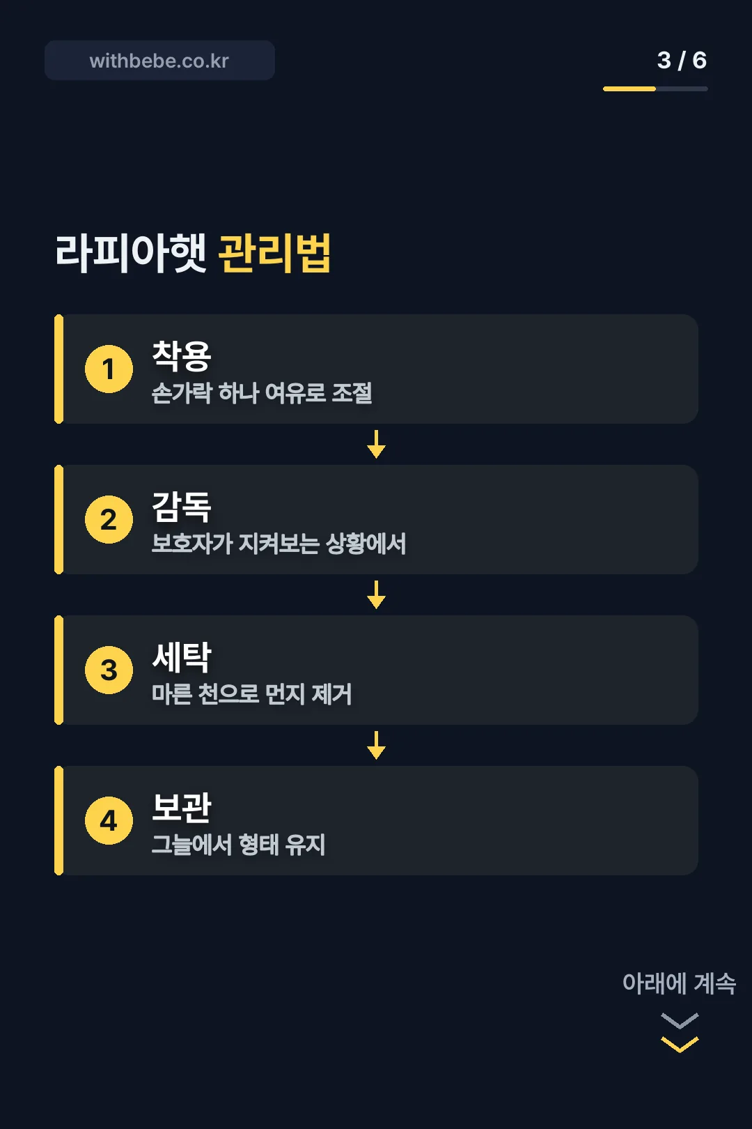 라피아햇 관리법