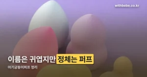 아기궁둥이퍼프 정리 썸네일