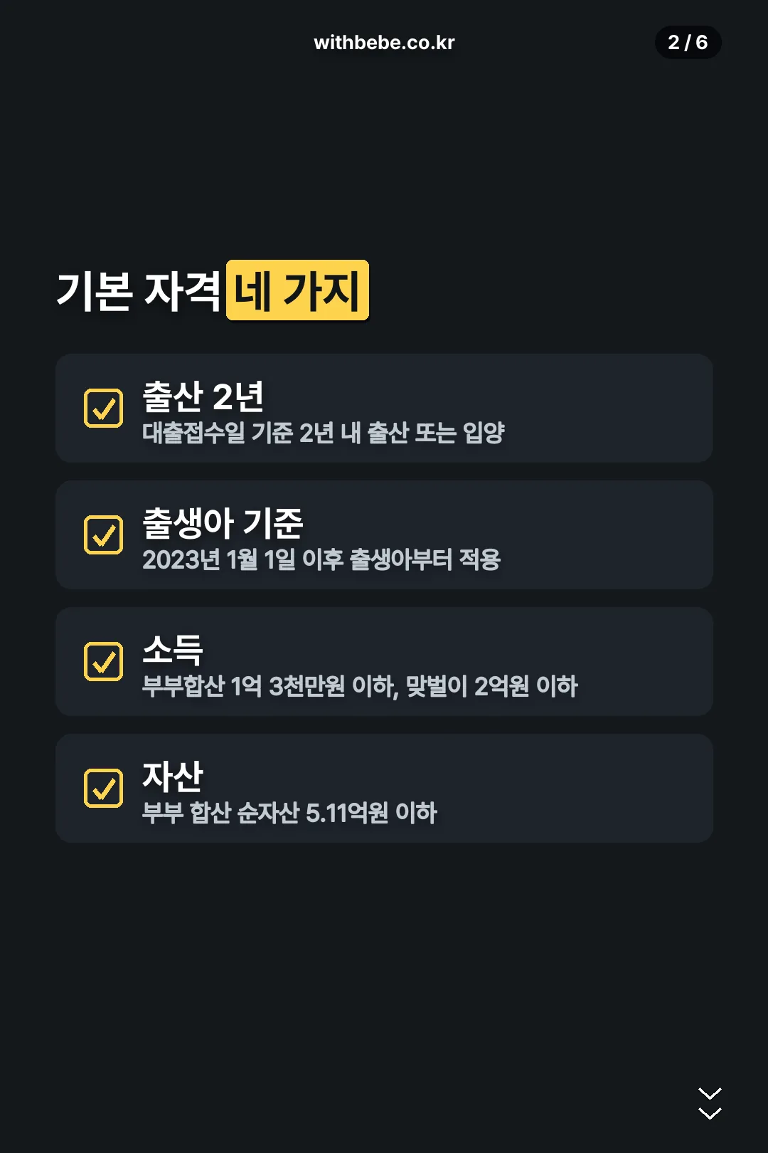 기본 자격 네 가지
