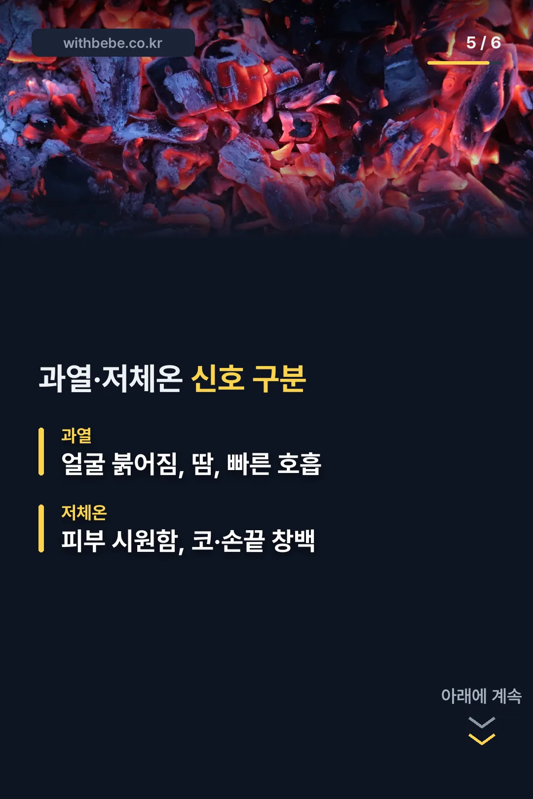 과열·저체온 신호 구분