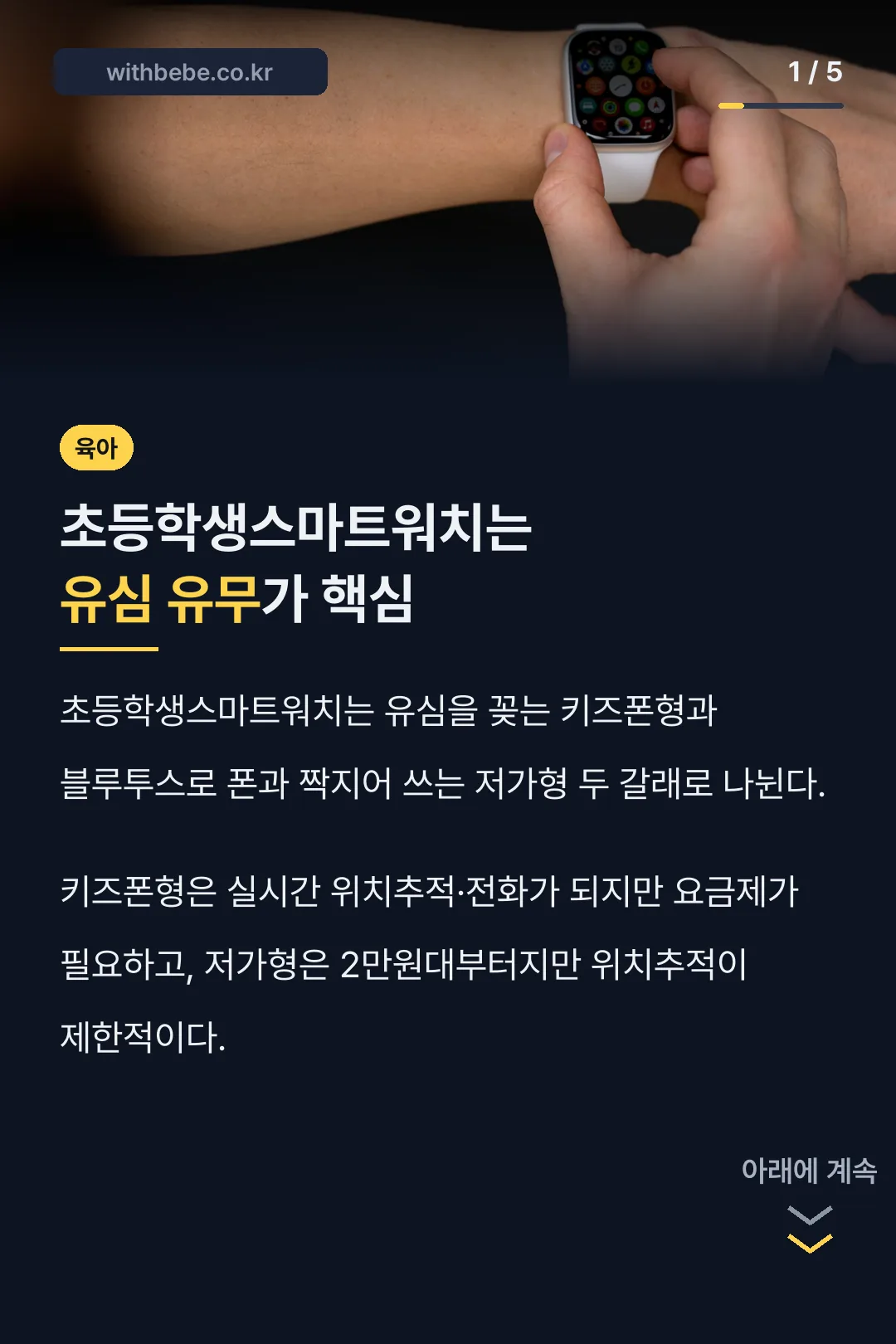 초등학생스마트워치 표지
